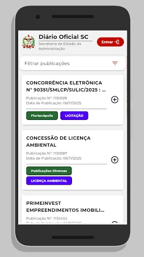 Скриншот 6 — Diário Oficial de SC