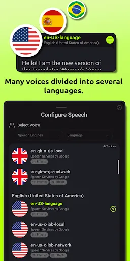 Скриншот 4 — Translator Woman's Voice - TTS