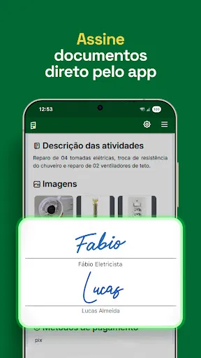 Скриншот 3 — Fazer Orçamento PDF + Gestão