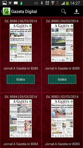 Скриншот 1 — Gazeta Digital