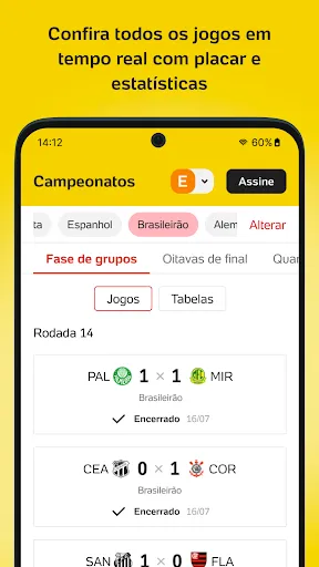 Скриншот 4 — Placar UOL: Futebol e notícias
