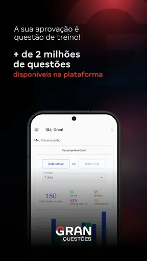 Скриншот 1 — Gran Cursos Questões