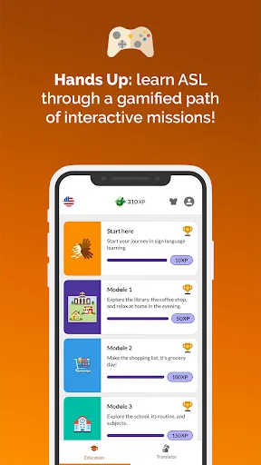 Скриншот 1 — Hand Talk Translator for ASL
