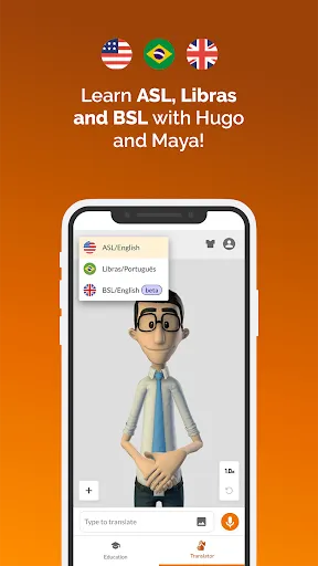 Скриншот 4 — Hand Talk Translator for ASL