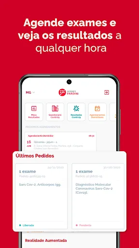 Скриншот 2 — Laboratório Hermes Pardini