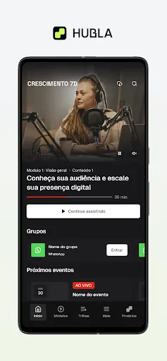 Скриншот 1 — Hubla: acesse seus conteúdos