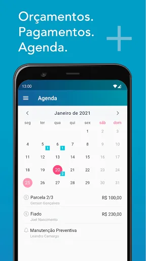 Скриншот 3 — Orçamento de Serviços e Vendas