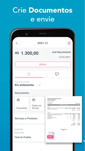 Скриншот 4 — Orçamento de Serviços e Vendas