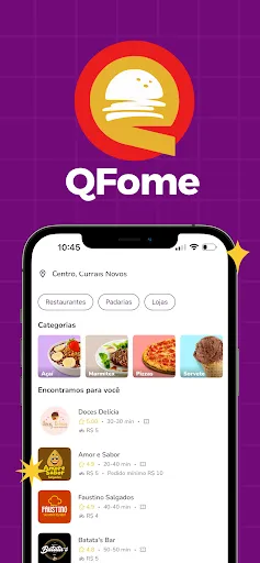 Скриншот 1 — QFome Delivery - by pede.ai