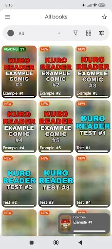 Скриншот 1 — Kuro Reader+ Pro