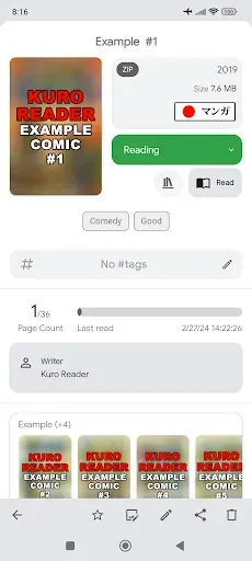 Скриншот 4 — Kuro Reader+ Pro