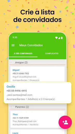 Скриншот 4 — Meu Níver (Organize sua Festa)