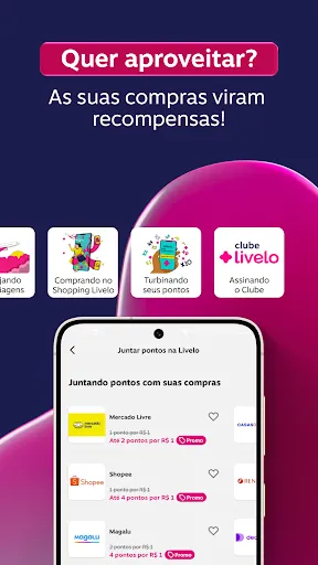 Скриншот 3 — Livelo: juntar e trocar pontos