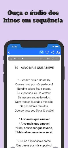 Скриншот 2 — Harpa Cristã: Áudio e offline