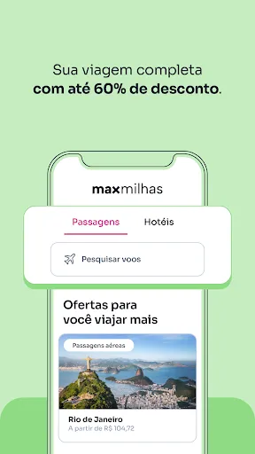 Скриншот 1 — Maxmilhas: seu app de viagens
