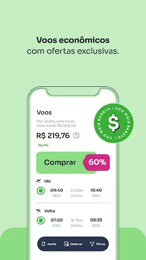 Скриншот 2 — Maxmilhas: seu app de viagens