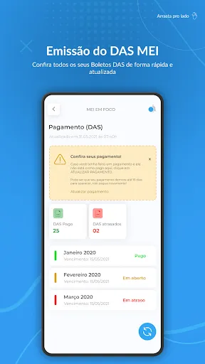 Скриншот 1 — Mei em Foco: App para MEI
