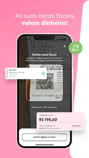 Скриншот 1 — Méliuz: Cashback e Nota Fiscal