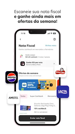 Скриншот 2 — Méliuz: Cashback e Nota Fiscal