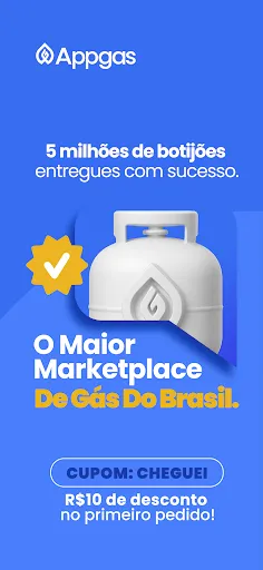 Скриншот 1 — Appgas: Pedir Gás de Cozinha