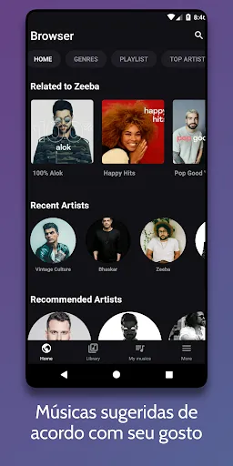 Скриншот 2 — Whatlisten: Player de música