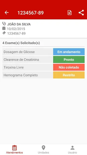 Скриншот 2 — Laboratório Clementino Fraga