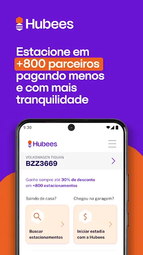 Скриншот 1 — Hubees: Estacionamento Fácil