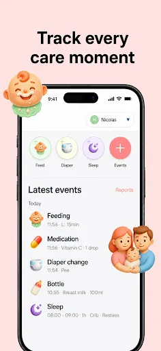 Скриншот 2 — Blumy - Baby Sleep Tracker