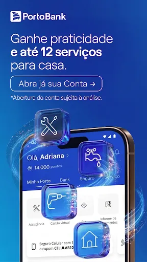 Скриншот 1 — Porto: Seguros, Conta e Cartão
