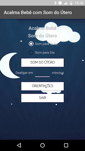 Скриншот 1 — Acalma Bebê com Som do Útero