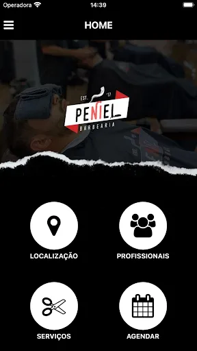 Скриншот 1 — Barbearia Peniel