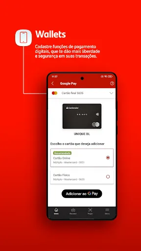 Скриншот 4 — Santander Way: App de cartões