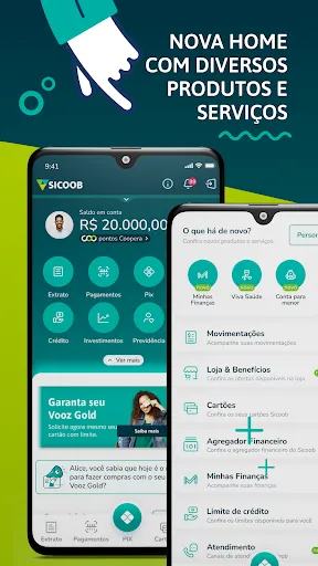 Скриншот 2 — Sicoob: Pix, Conta, Empréstimo