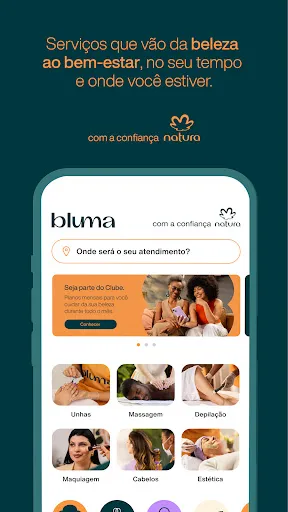 Скриншот 1 — Bluma: Beleza e Bem-estar