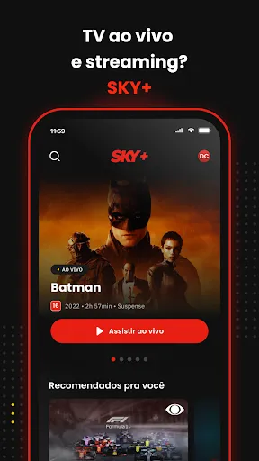 Скриншот 1 — SKY+: TV+Streaming num só app