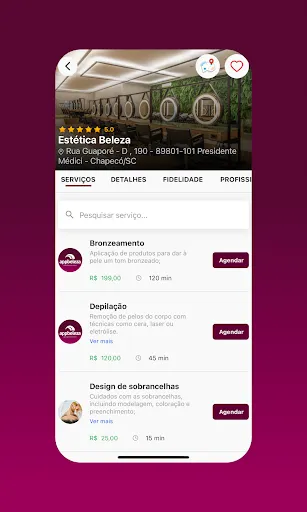 Скриншот 3 — AppBeleza: Cliente