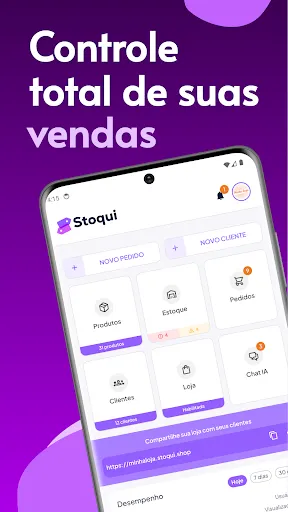 Скриншот 1 — Catálogo e Controle de Vendas