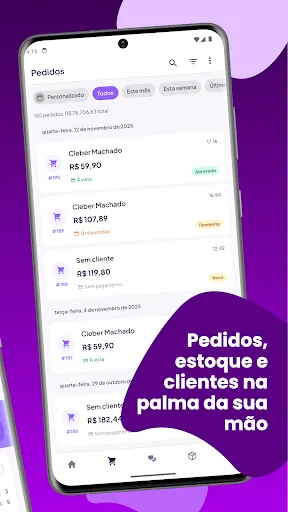 Скриншот 2 — Catálogo e Controle de Vendas