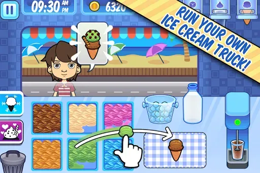 Скриншот 2 — My Ice Cream Truck Игра с едой