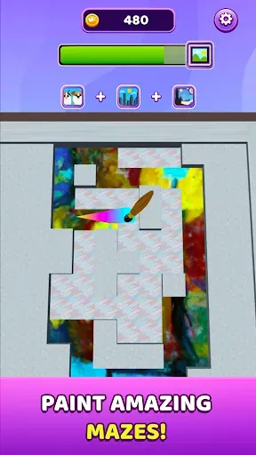 Скриншот 7 — Paint by Maze: art & coloring