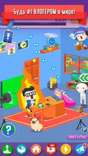 Скриншот 4 — Vlogger Go Viral: Игра ютюбера