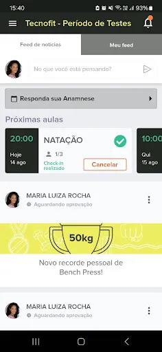 Скриншот 1 — Tecnofit