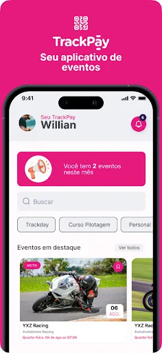 Скриншот 2 — TrackPay: Ingressos e Eventos