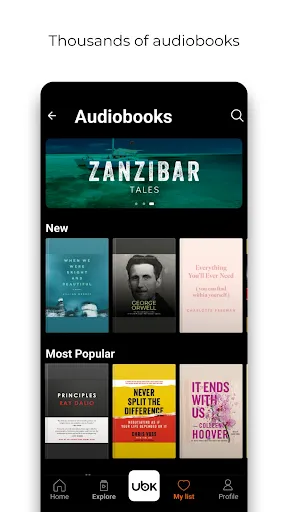 Скриншот 2 — Ubook: Audiobooks