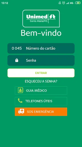 Скриншот 1 — Unimed SM Beneficiário
