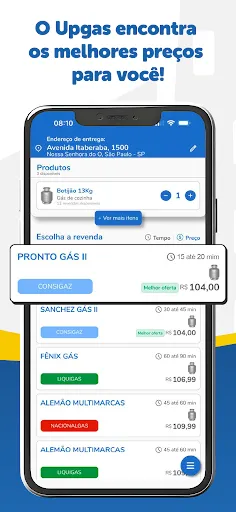 Скриншот 2 — Upgas: Pedir Gás de Cozinha