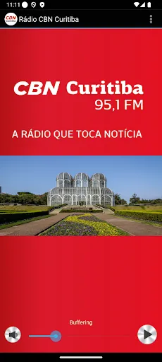 Скриншот 1 — Rádio CBN Curitiba
