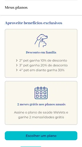 Скриншот 5 — WeVets: Plano de Saúde Pet