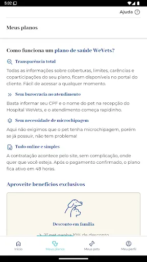 Скриншот 7 — WeVets: Plano de Saúde Pet