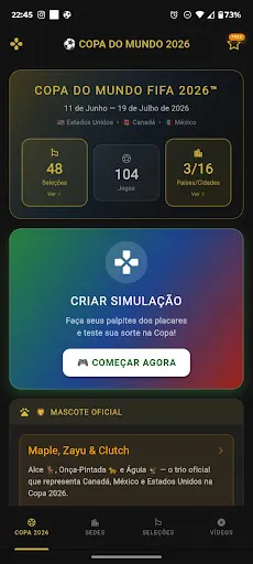 Скриншот 1 — Copa do Mundo 2026 - Simulador